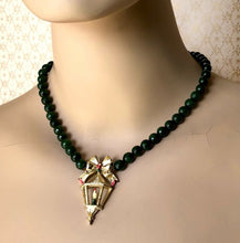 Load image into Gallery viewer, By Lantern&#39;s Light - reimagined vintage necklace
