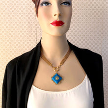 Load image into Gallery viewer, Azurea - reimagined vintage necklace
